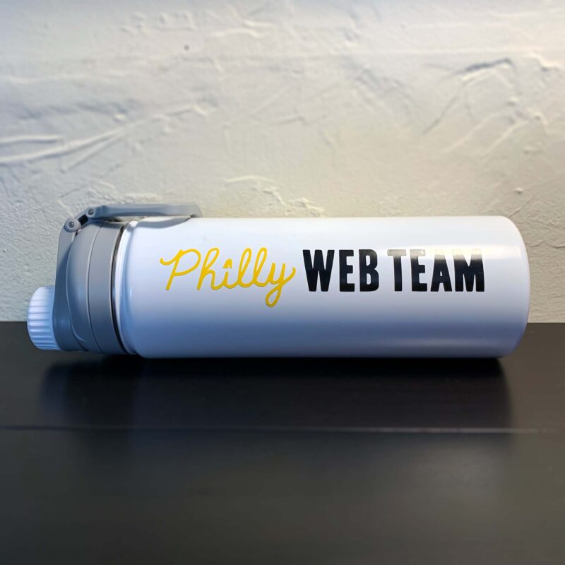 Philly Web Team Branded Water Bottle