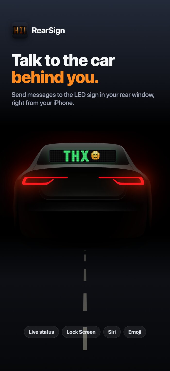 Talk to the car behind you.
